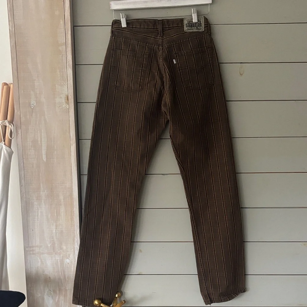 Vintage Levi’s SilverTab “Boy’s Cut” Plaid Jeans - Picture 1 of 9